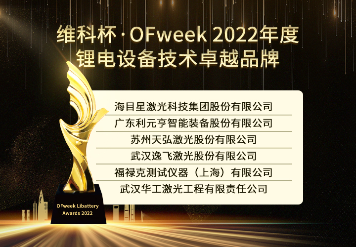 OFweek 2022锂电行业“维科杯”获奖企业出炉！