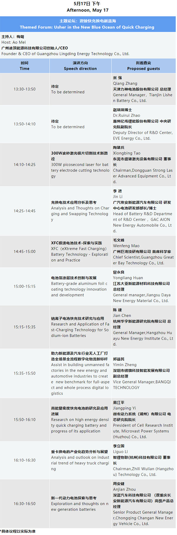 详细议程 | 欢迎参加第四届新能源汽车及动力电池（CIBF2023深圳）国际交流会
